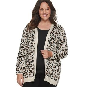Croft & Barrow Leopard Cardigan